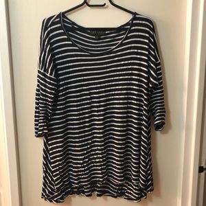 Forever 21 striped 3/4 sleeve shirt